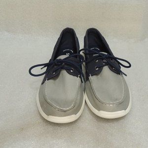 Sperry Top-Sider Sojourn Saltwashed Men's Grey/Navy Boat Shoe 11 (STS18645)